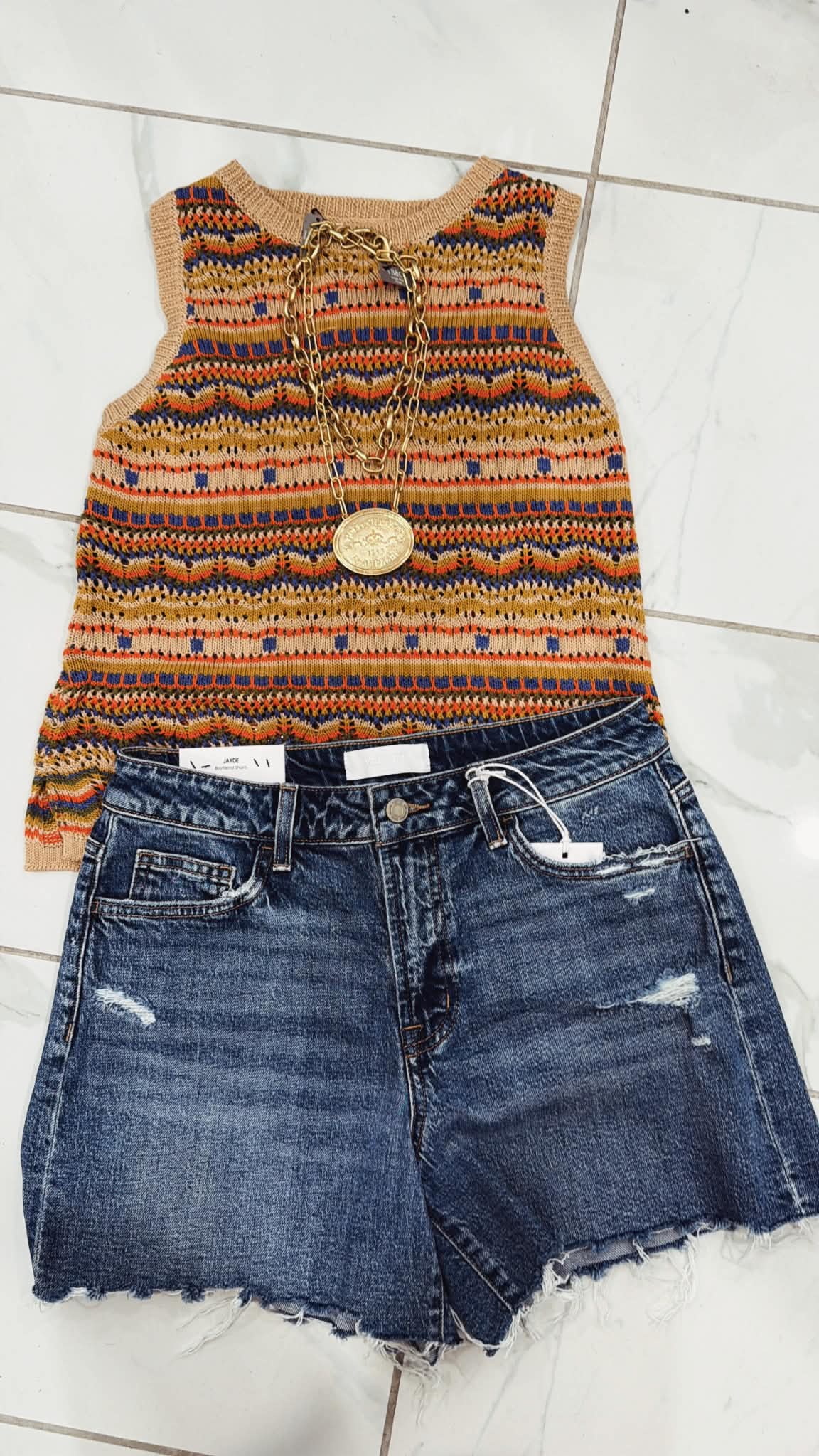 PATTERN KNIT TANK