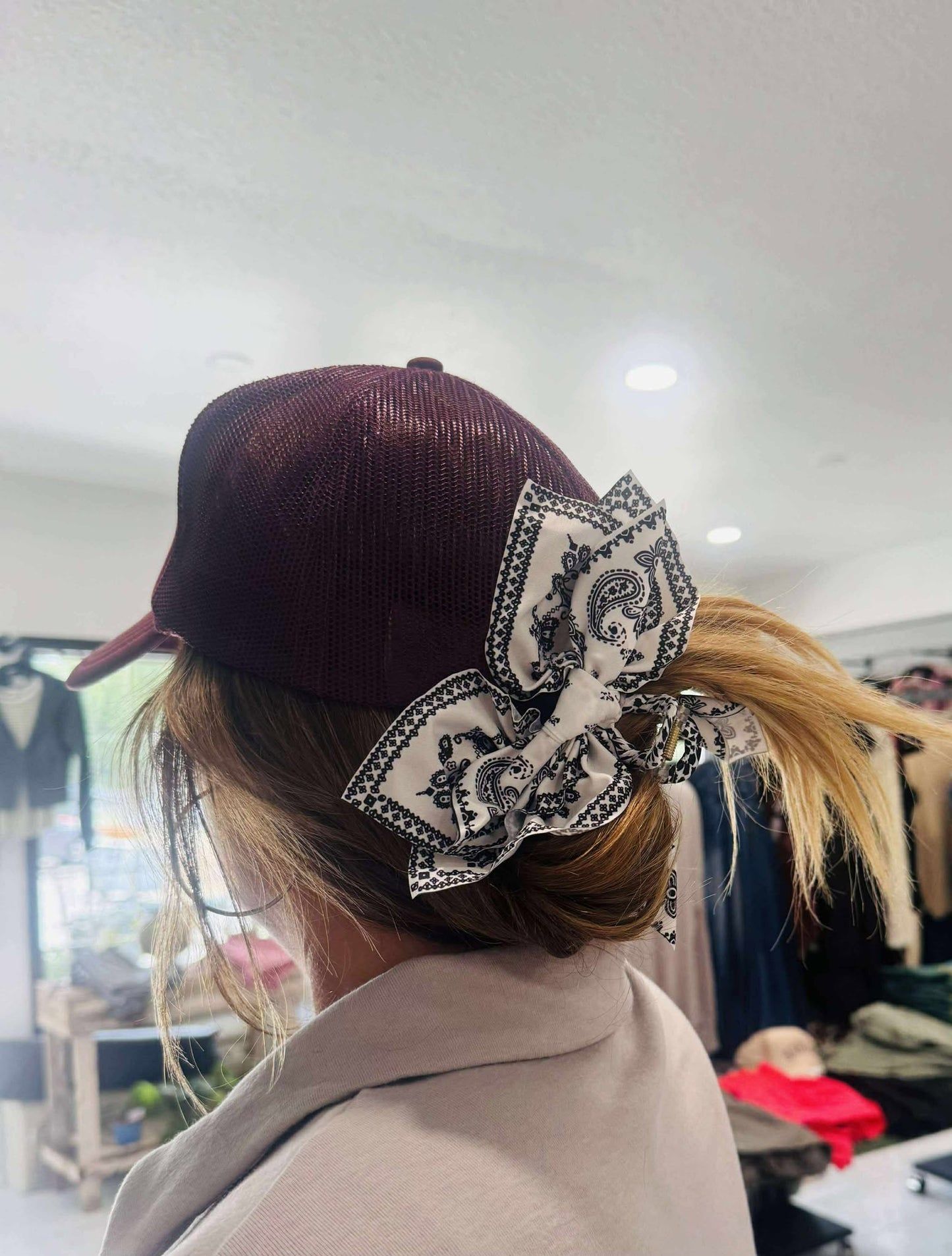 PAISLEY FLORAL BOW