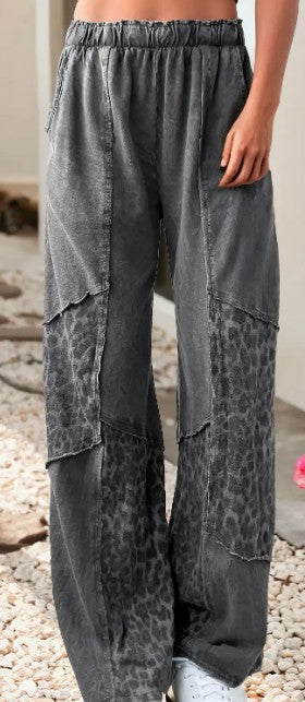 GREY LEOPARD PANT