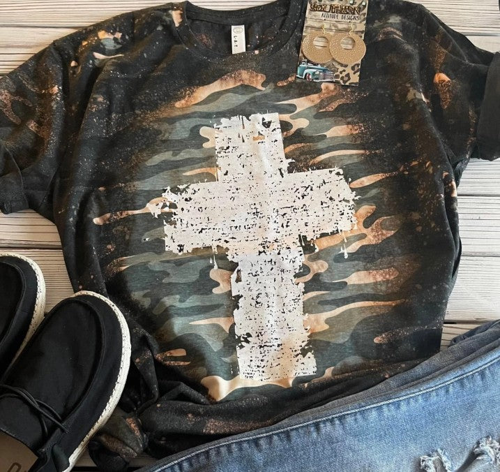 CAMO CROSS TEE