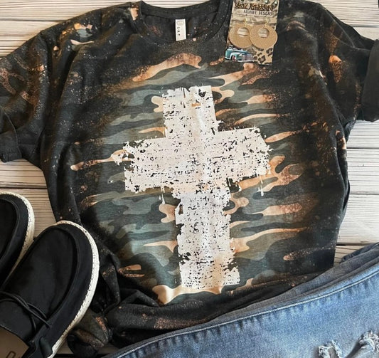 CAMO CROSS TEE