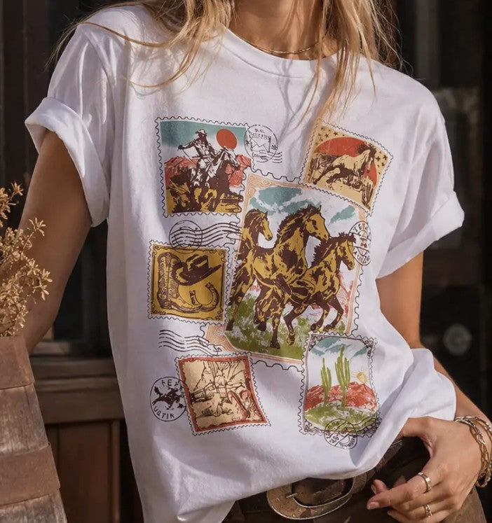 POSTAGE STAMPS TEE