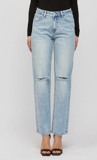 STRAIGHT LEG MICA DENIM
