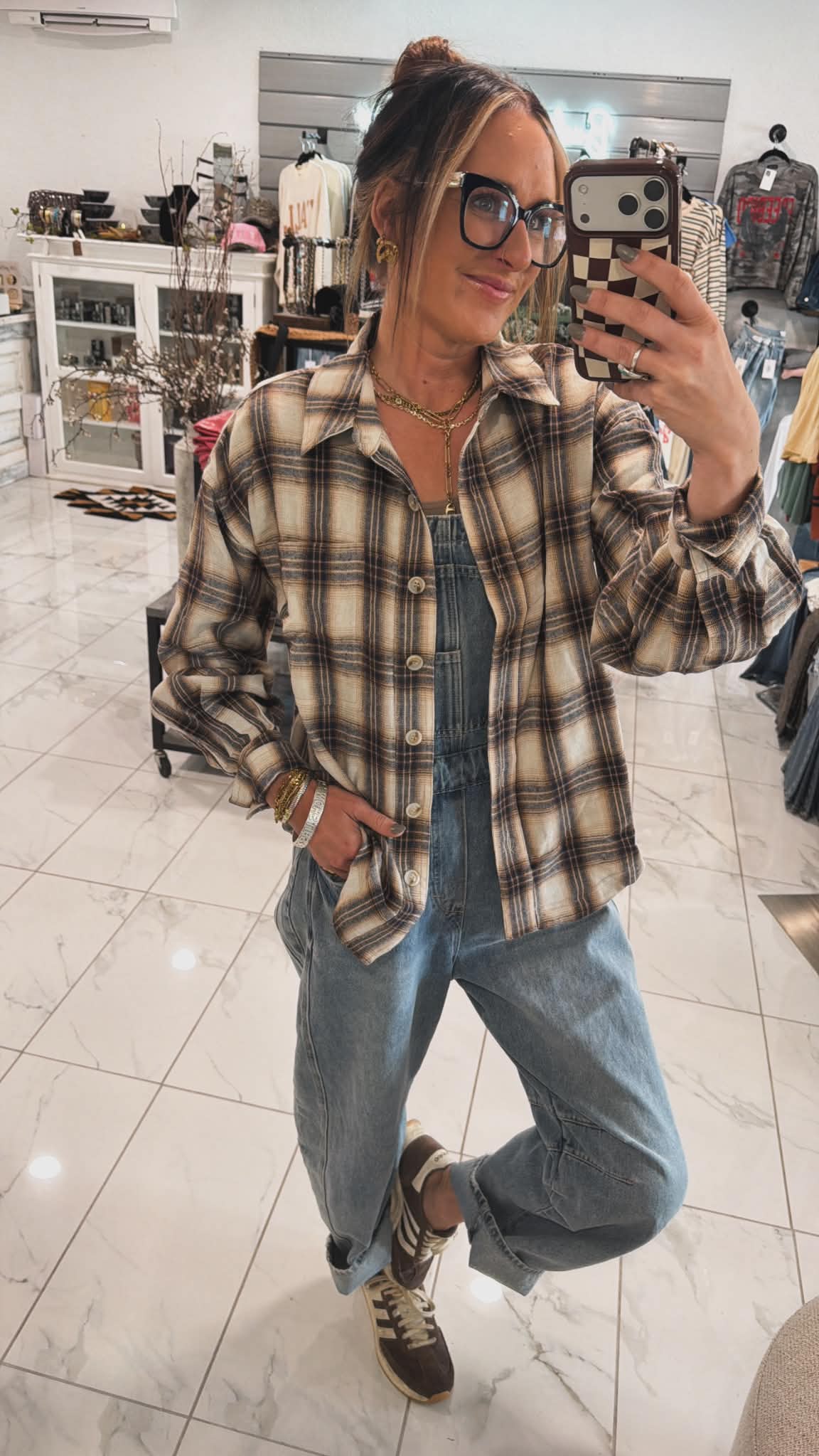 BLUIVY FLANNEL TOP