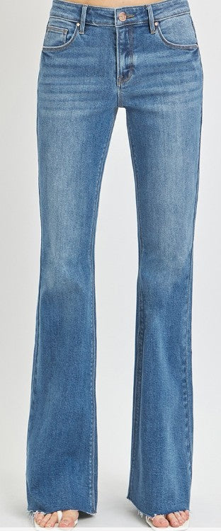 RISEN MID RISE DENIM