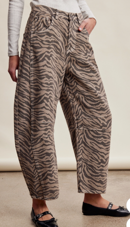 ZEBRA BARREL JEAN