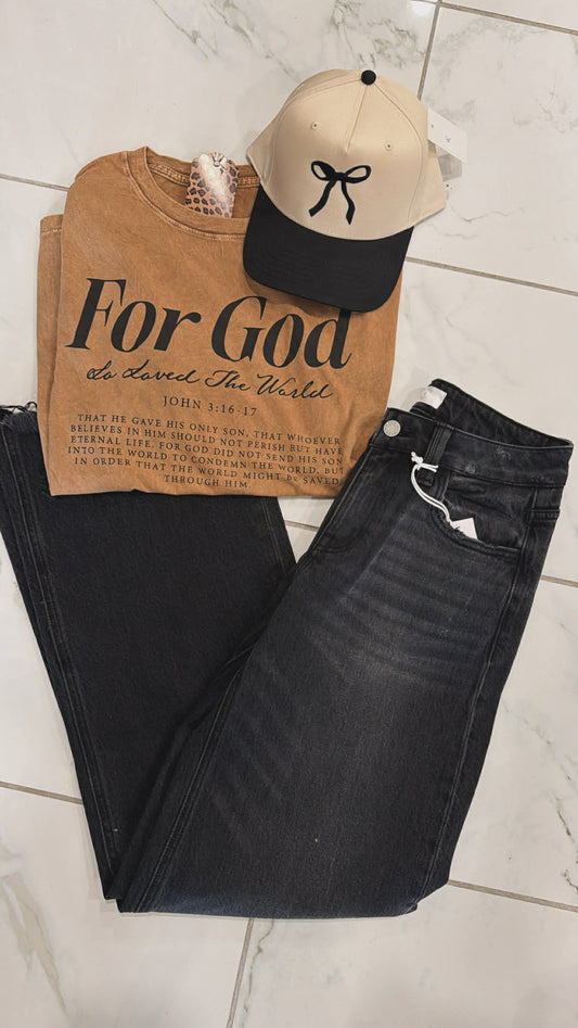 FOR GOD GRAPHIC TEE