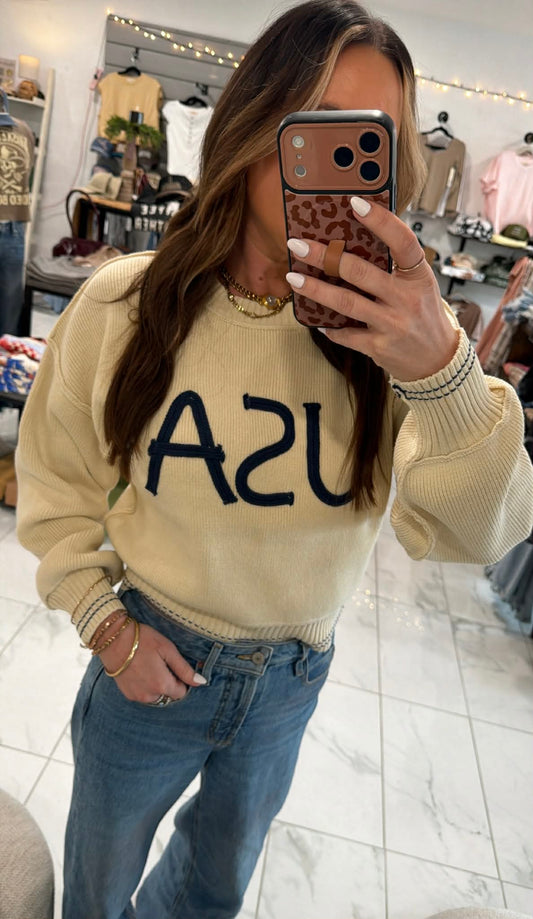 USA PULLOVER TOP