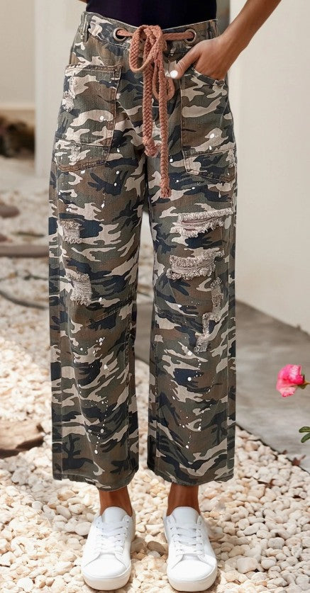 CAMO PRINT JEANS