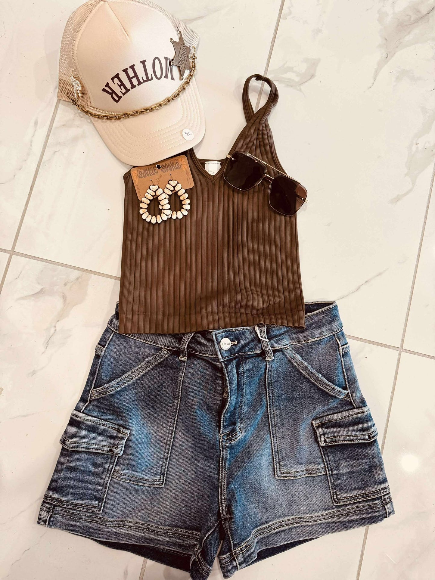 WIDE RIBBED TANK TOP