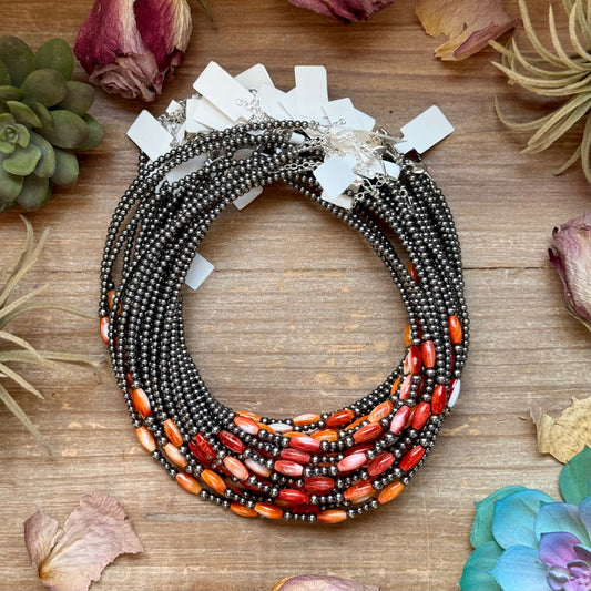 Orange Spiny Oyster Choker β 14.5β