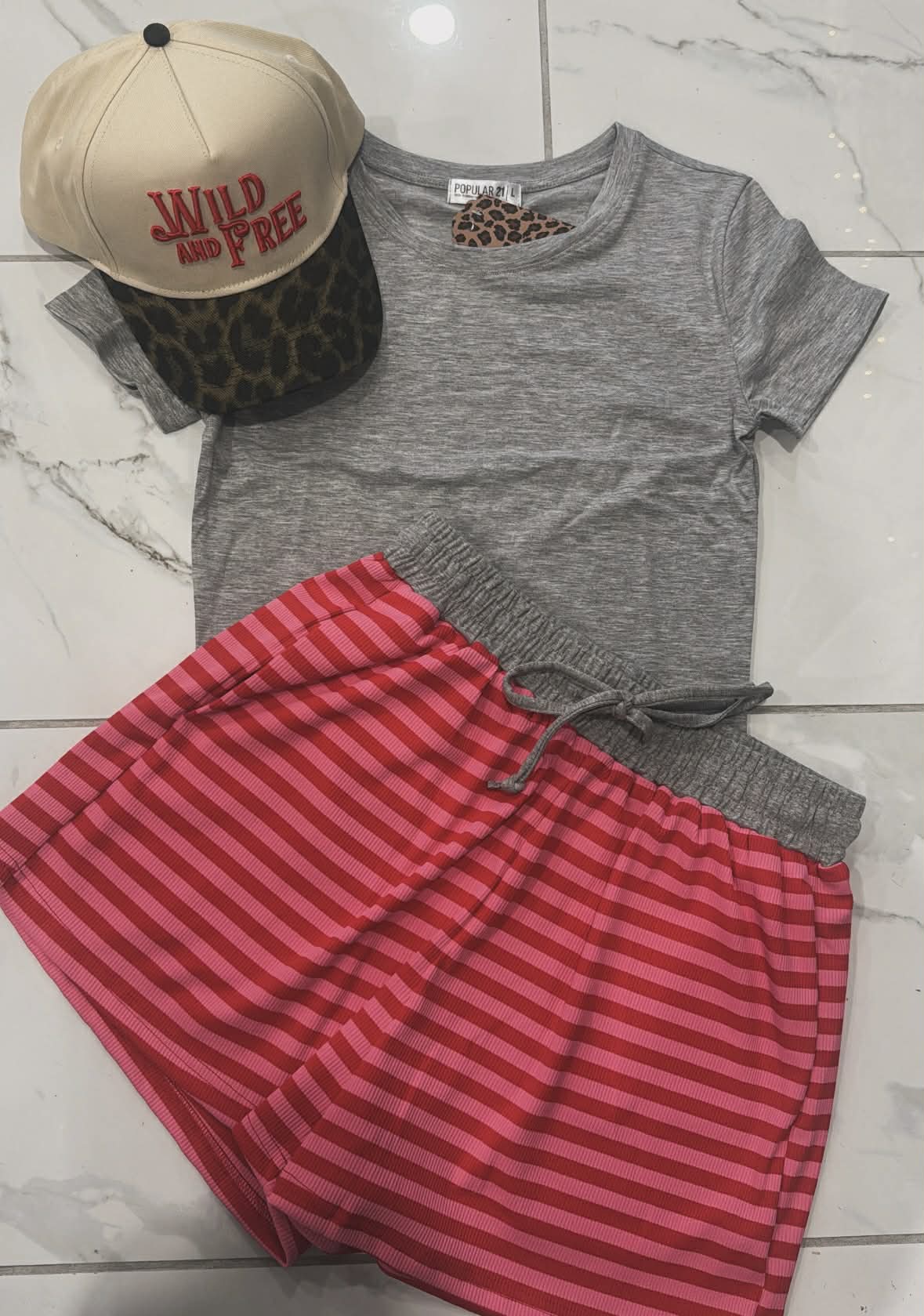VALENTINE STRIPED SHORTS