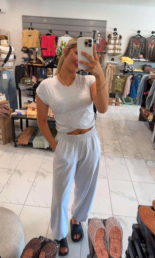 GREY LYCRA SET