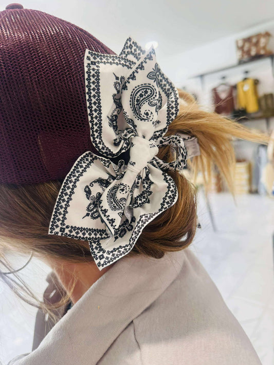 PAISLEY FLORAL BOW