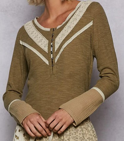 GAUZE LONG SLEEVE TOP
