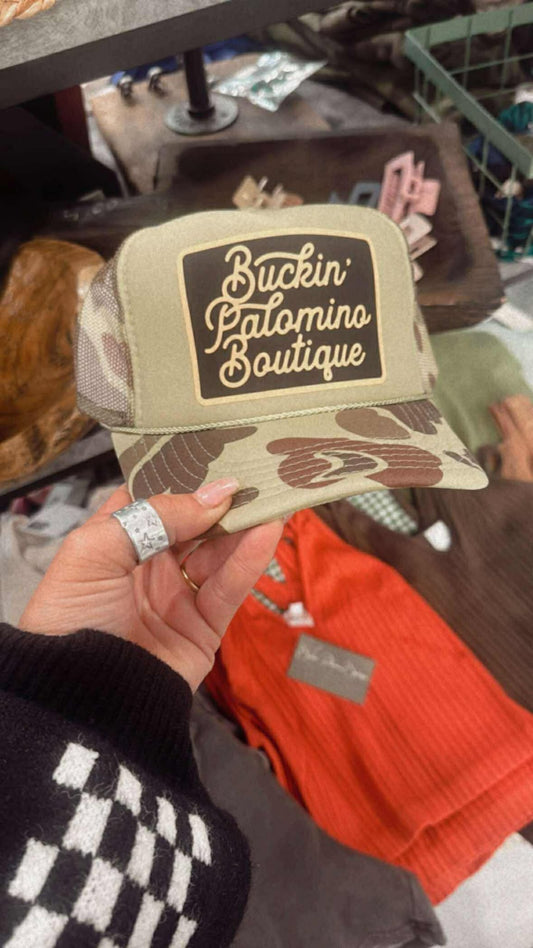 BUCKIN' PALOMINO TRUCKER HAT