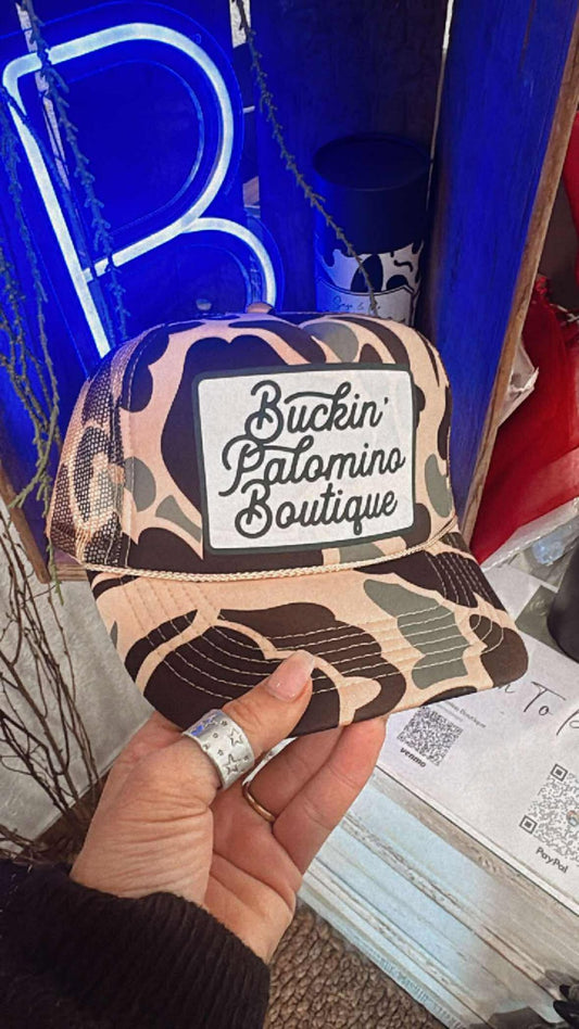 BUCKIN' PALOMINO TRUCKER HAT
