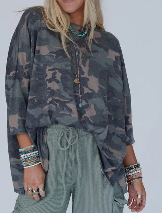 BOHO CAMO TOP