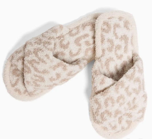COZY LEOPARD SLIPPERS