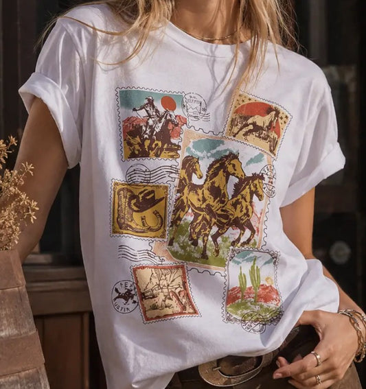 POSTAGE STAMPS TEE
