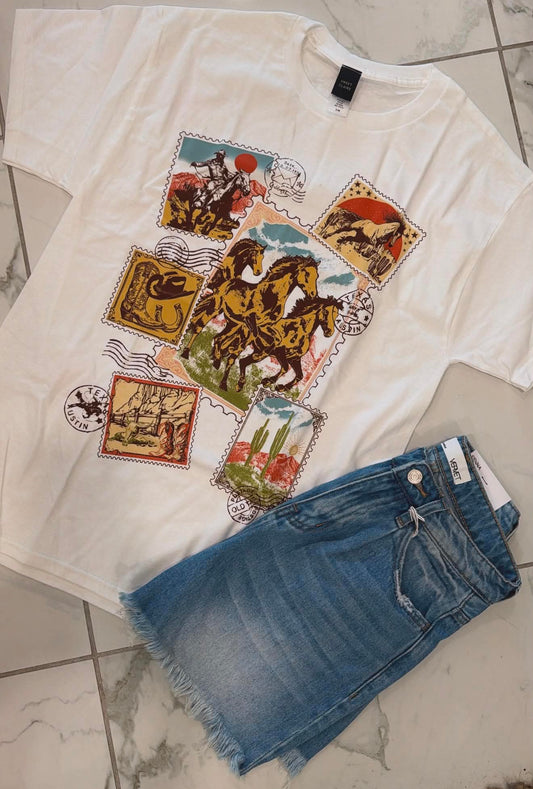 POSTAGE STAMPS TEE