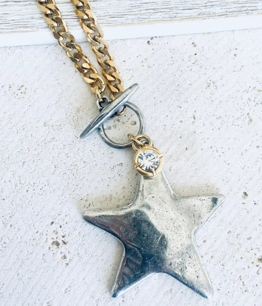 SILVER STAR NECKLACE
