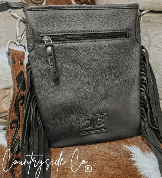 STOCKYARD BLACK CHECKERED PURSE