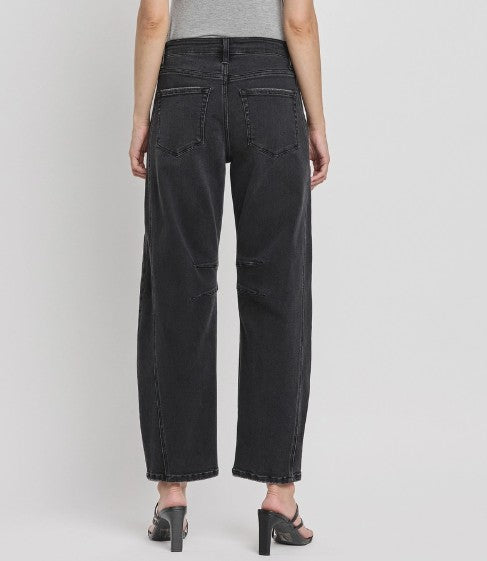 RELIEF HIGH RISE BARREL DENIM