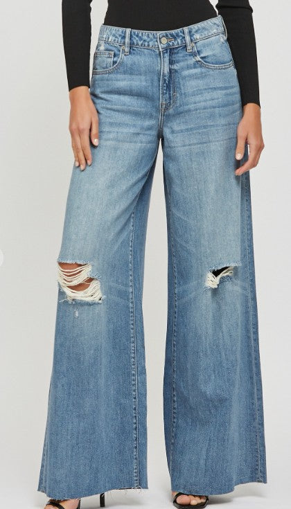 MEDIUM WASH HIDDEN DENIM