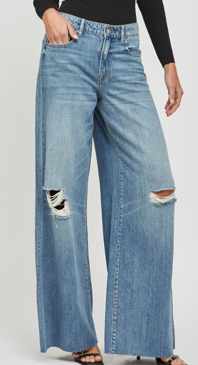 MEDIUM WASH HIDDEN DENIM
