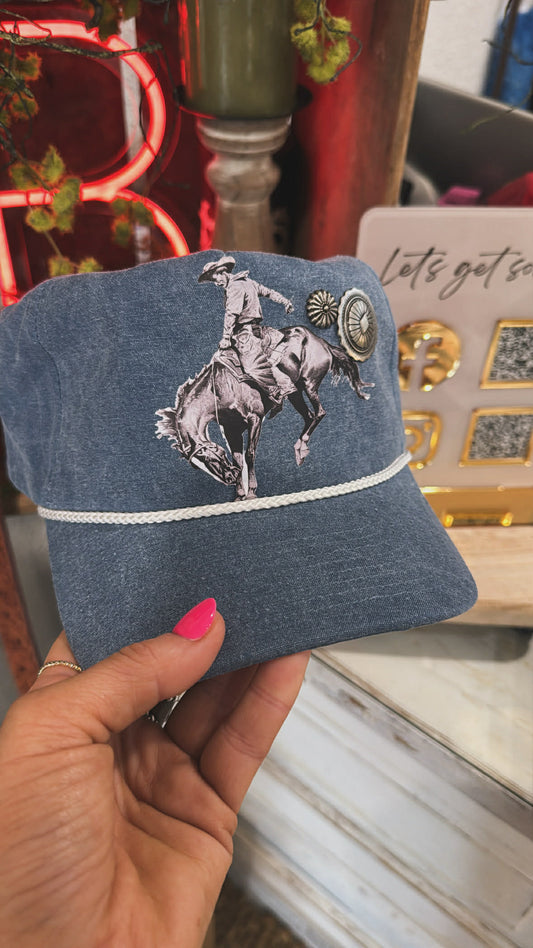 VINTAGE BUCKING HORSE HAT
