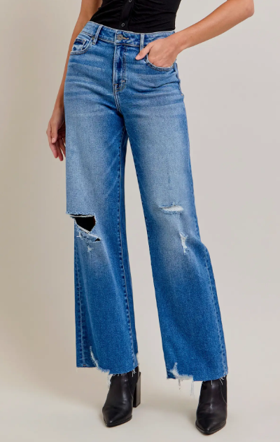 HIDDEN MEDIUM WASH DENIM