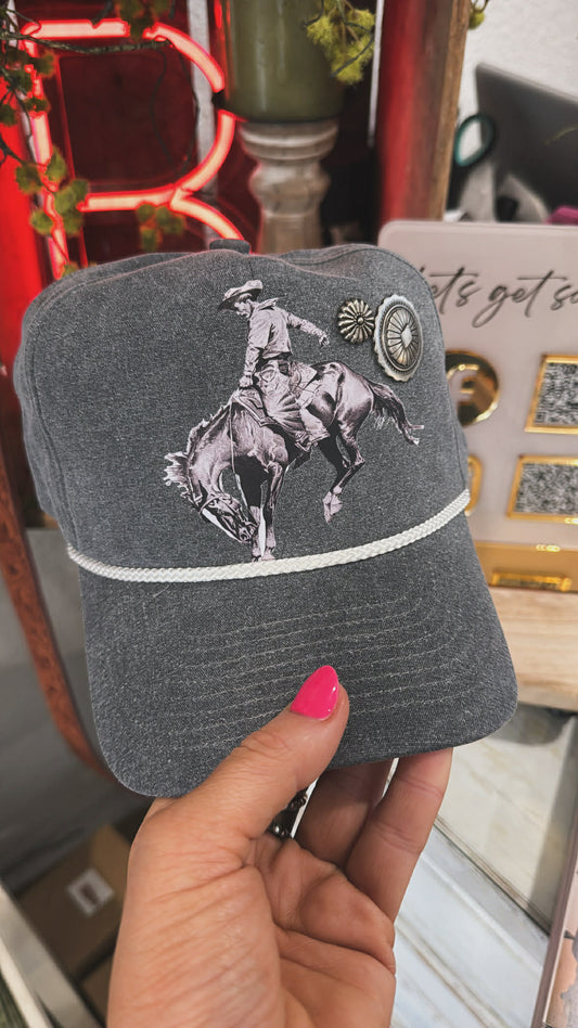 VINTAGE BUCKING HORSE HAT