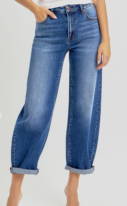 RISEN BARREL JEAN