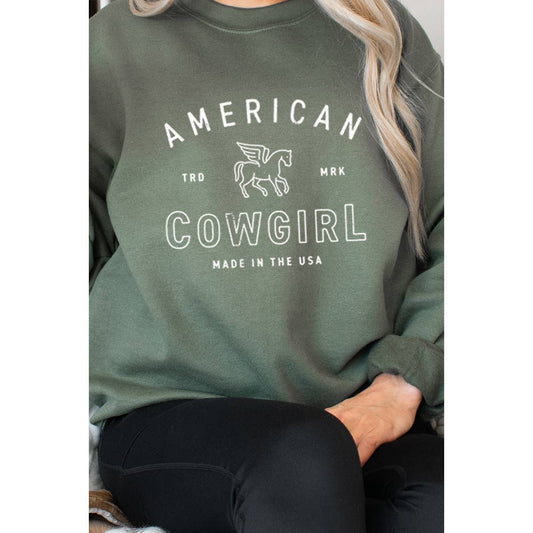 AMERICAN COWGIRL SWEATSHIRT
