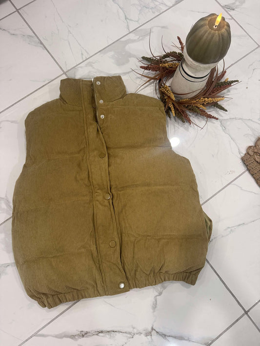 CORDUROY PADDED VEST