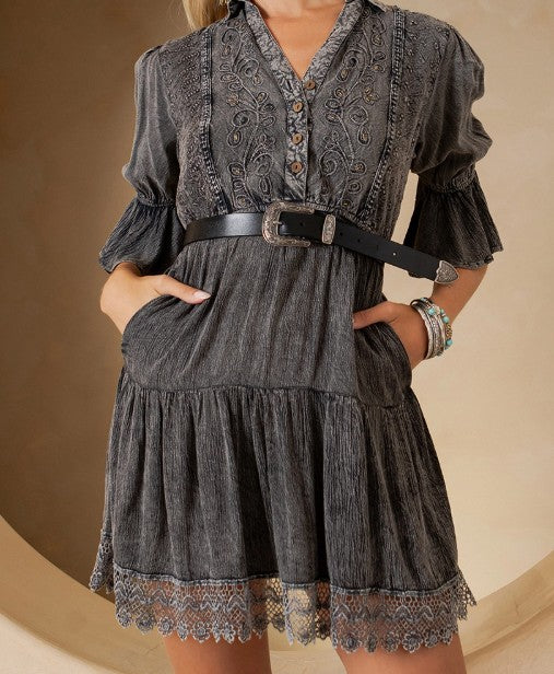 VINTAGE STONE WASH DRESS