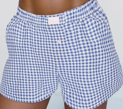 PRINTED HIGH WAIST SHORTS