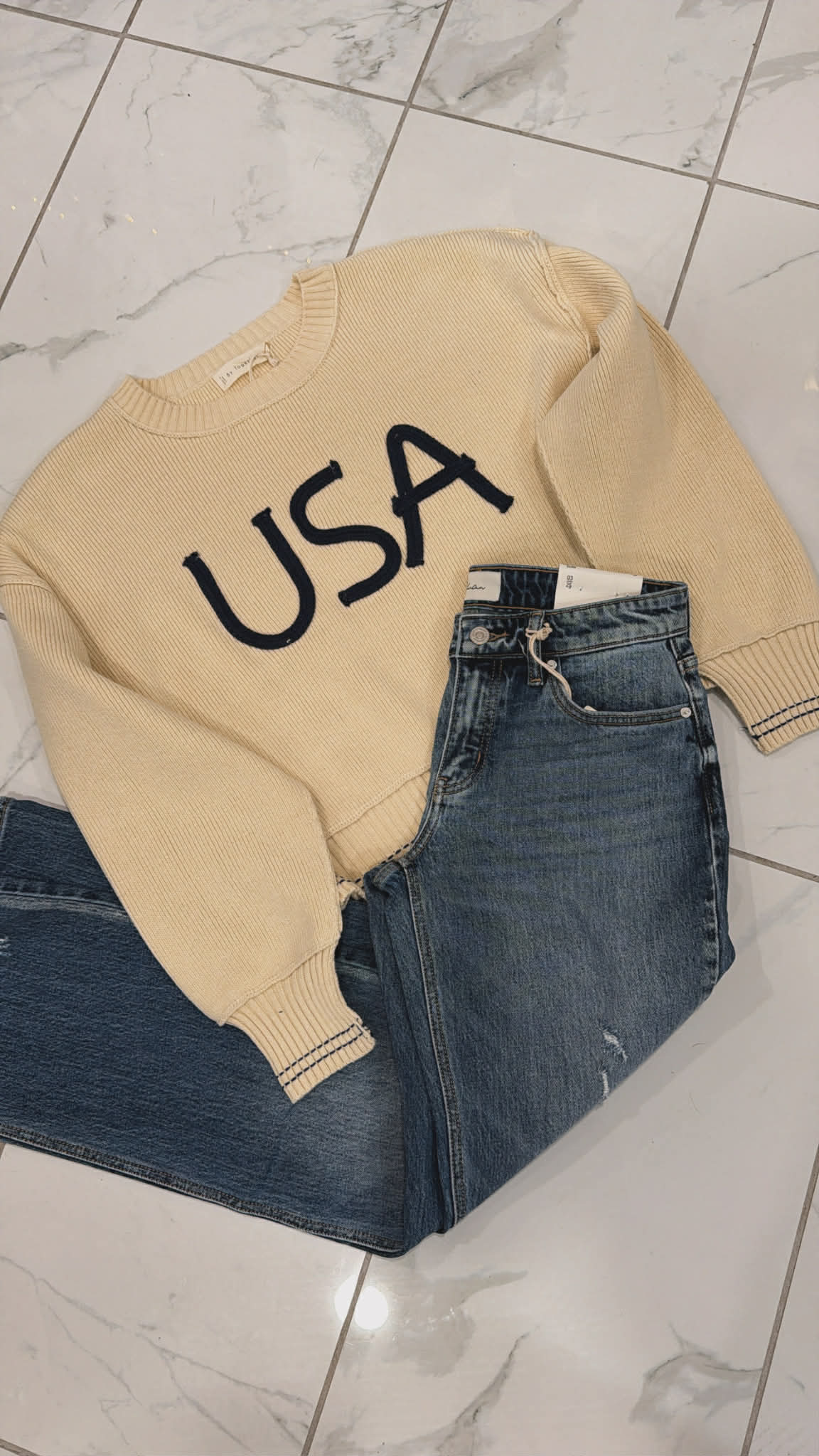 USA PULLOVER TOP
