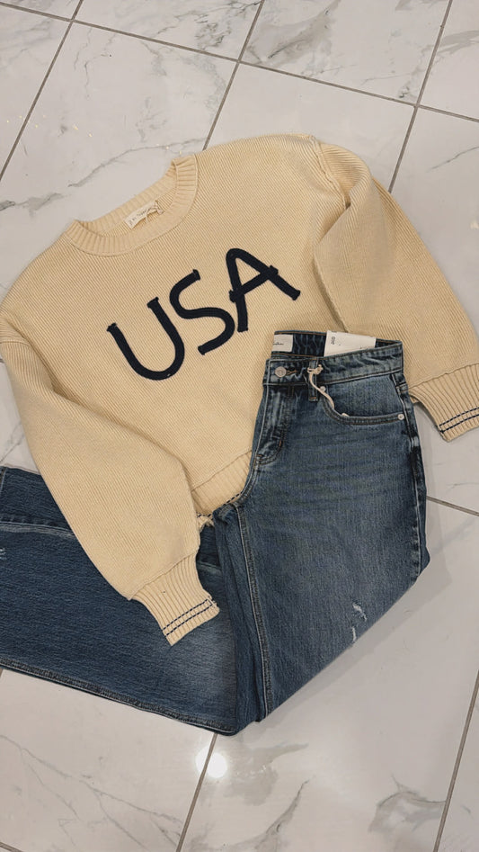 USA PULLOVER TOP