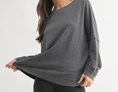 WAFFLE RIBBED TOP