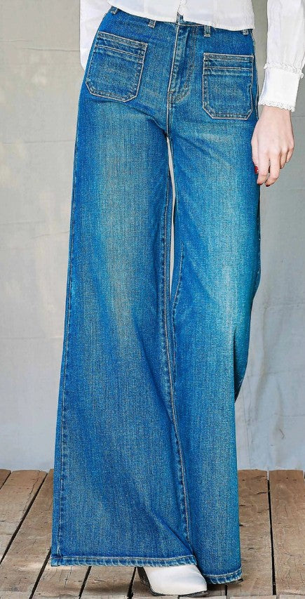VIBRANT WIDE LEG DENIM